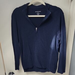 Mizzen+Main Men's Deep Blue Zip-Up Sweater